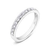 0.33ct 18k White Gold Diamond Lady's Band Size 4.75